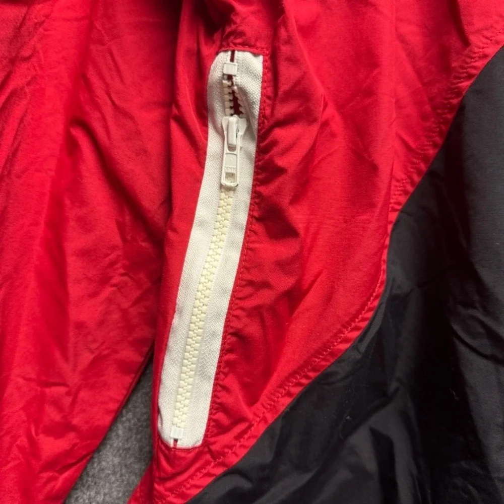 Boathouse Sports Mens Large Red Rowing Jacket Quarter Zip Pullover Made in USA